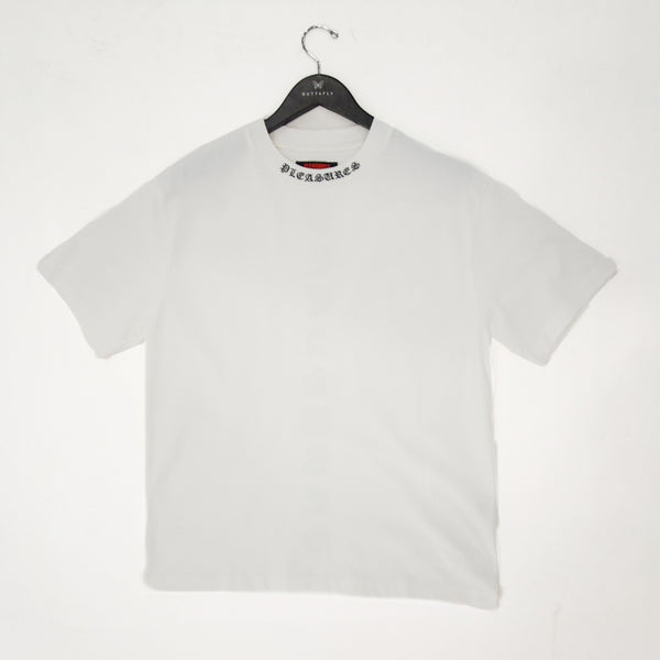 PLEASURES -HEAVYWEIGHT SHIRT -P25SU022-WHITE