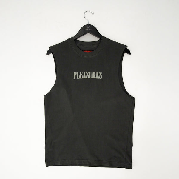 PLEASURES-Onyx sleeveless shirt