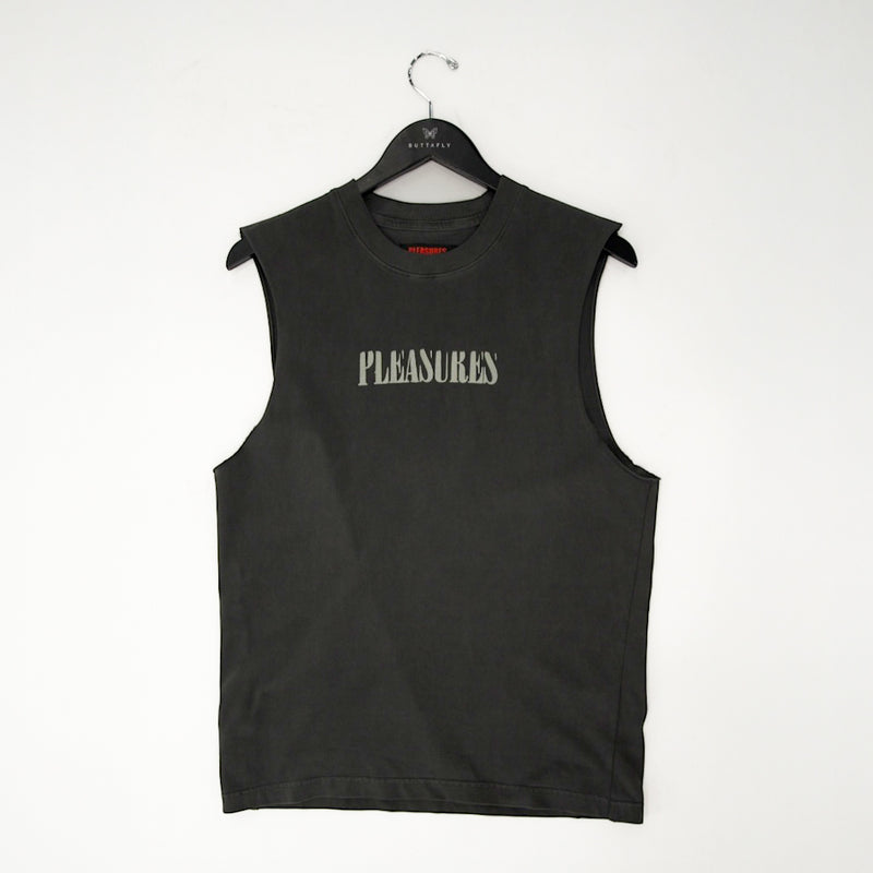 PLEASURES-Onyx sleeveless shirt