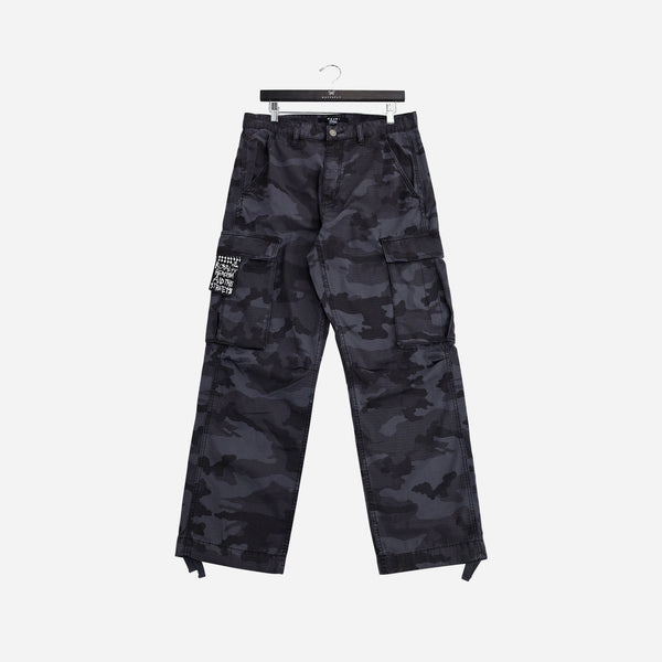 Ksubi Fugitive Cargo Black Camo MFA24PA001