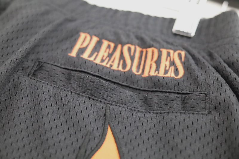 Pleasures Flame Mesh Shorts P24SP008-Black