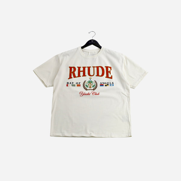 Rhude Bay of Angels Yacht Tee VTG White RHPS25TT01012