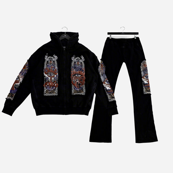 Hudson 527B Window Hoody Set Blk Acid