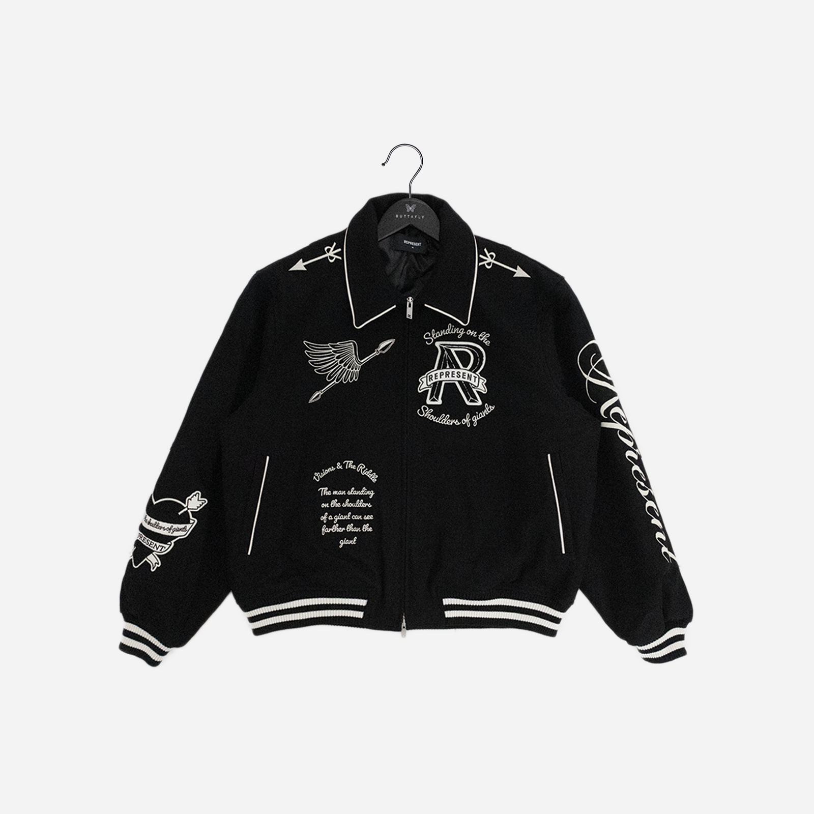 Represent Cherub Wool Varsity Jacket MJ1008-01 – Buttafly