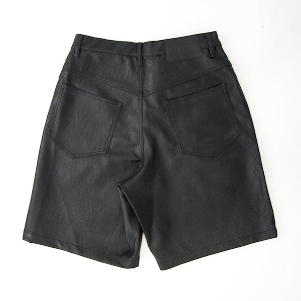 PLEASURES -Plaster baggy shorts P25SU025-Black
