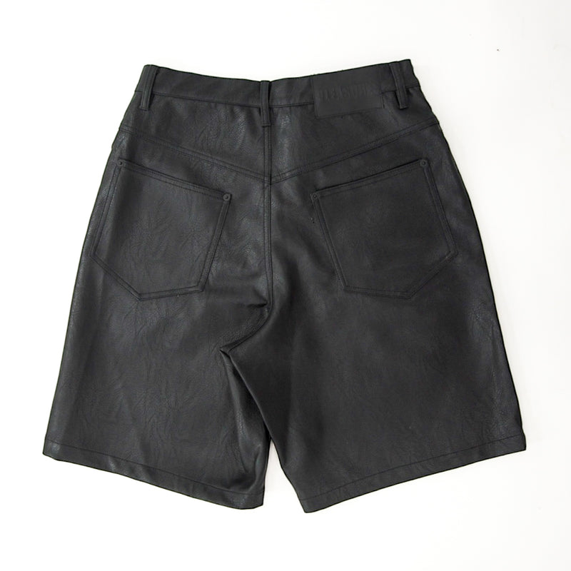 PLEASURES -Plaster baggy shorts P25SU025-Black