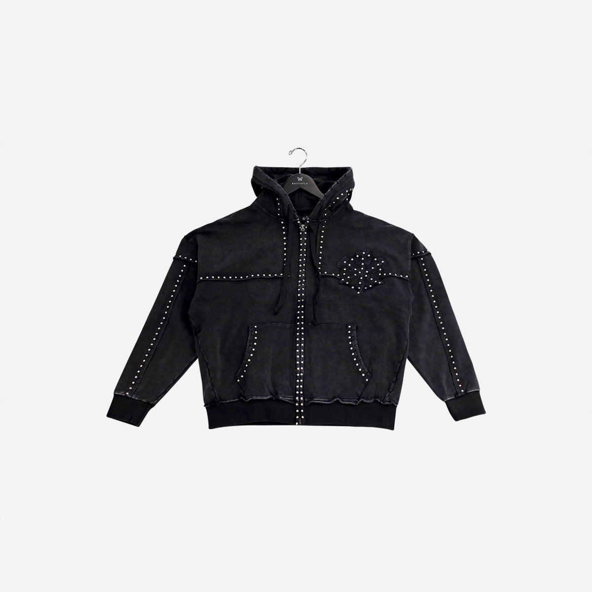 ミュージシャン HYSFORM Stitching Logo Hoodis Signature Logo Hoodie, purple – MMADfortheFam
