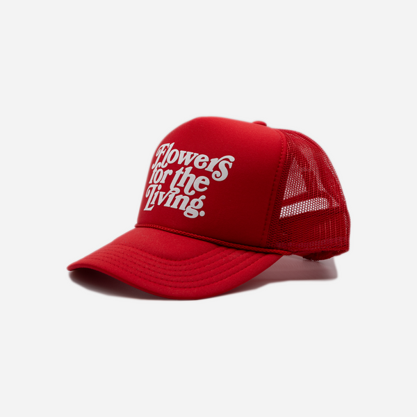 Chelsea Flwr Mrkt FFTL Red Trucker Hat
