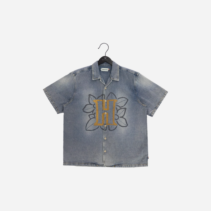Honor The Gift Denim SS Button Up HTG230252