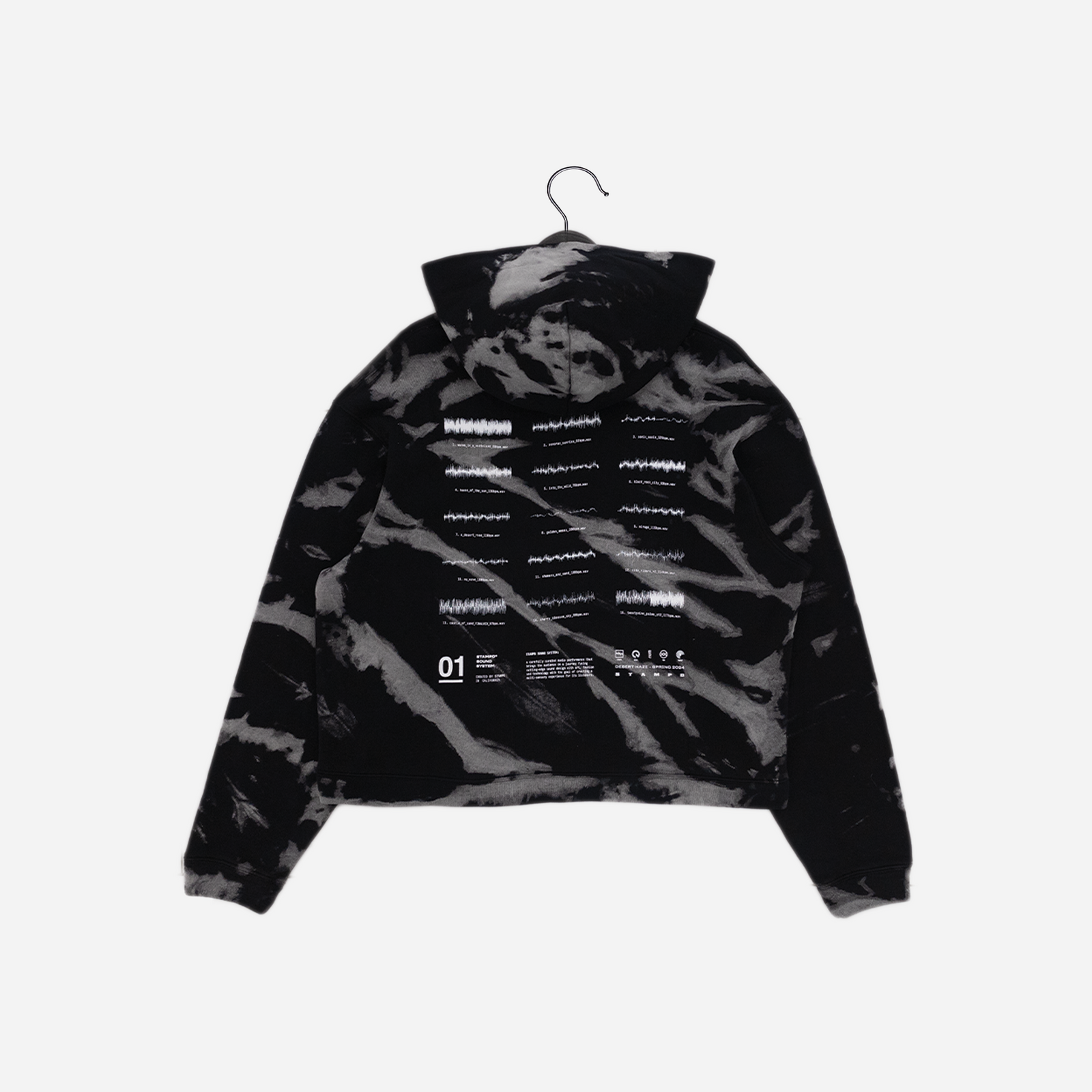【STAMPD】STAMPD SOUND SYSTEM TIE DYE CROPPED HOODIE Stamped Sound System Tie Dye Cropped Hoodie SLA-M3378HD-ZTD