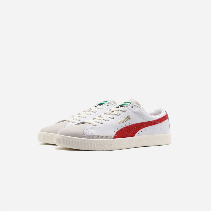 Puma Basket Vtg White High Risk Red 9