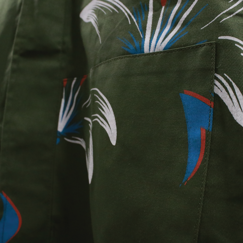 Jungles Flower Minimal-Work Jacket JKT-TF-G