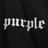 Purple Brand Textured Jersey SS Tee Gothic Jumbo Black Beauty  P104-JBJT422
