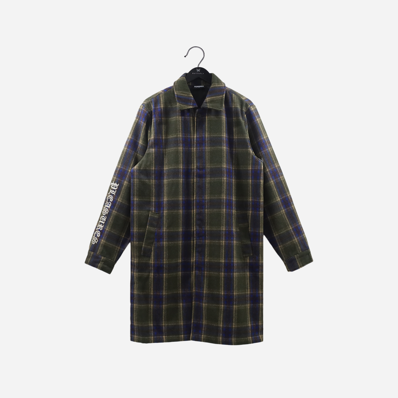 Pleasures Solid Plaid Trench