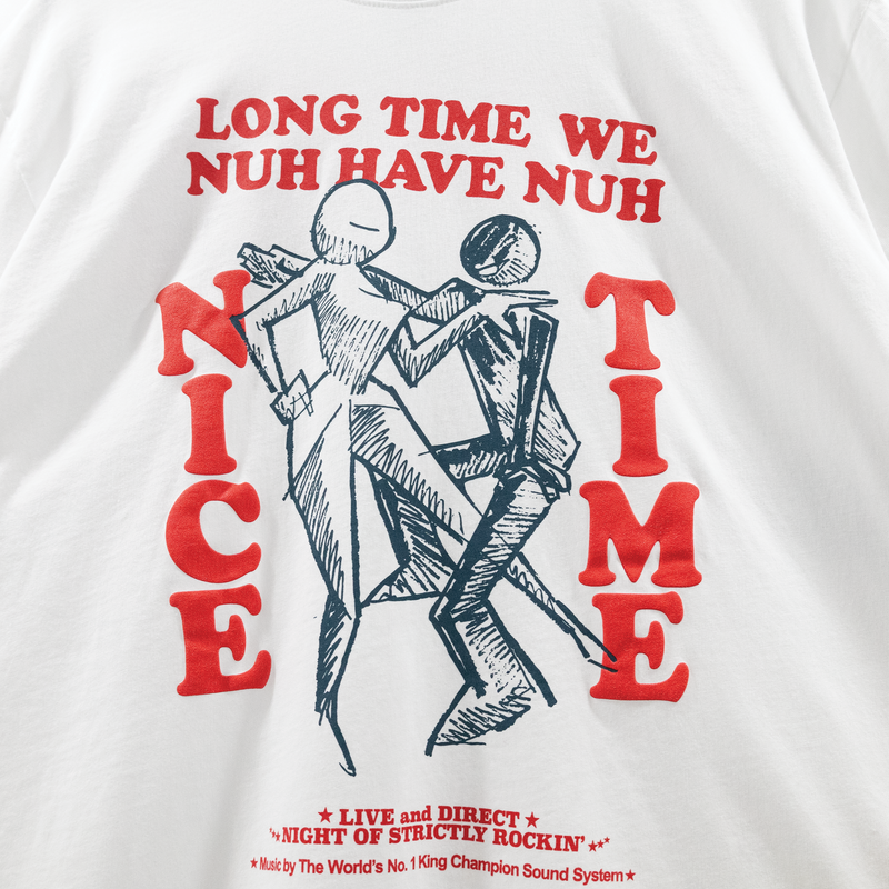 PAPER PLANES NICE TIME TEE IN WHITE