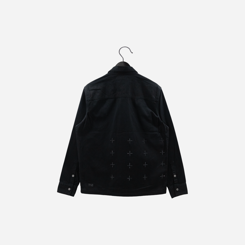 Ksubi Krystal Paradox long Sleeve Shirt Black MSP23SH002