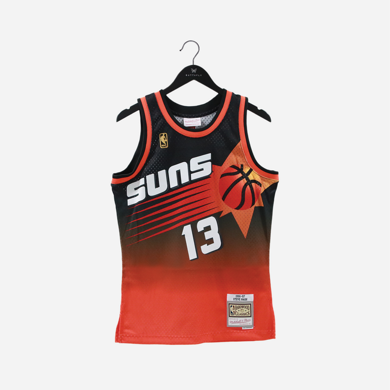 Phoenix Suns Jersey Boys Large Orange Steve Nash Adidas NBA Mesh