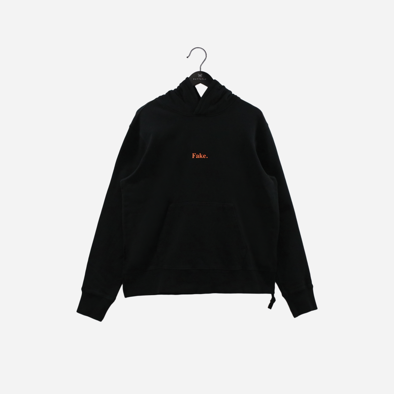 Ksubi fake kash hoodie black orange MPS23FL015
