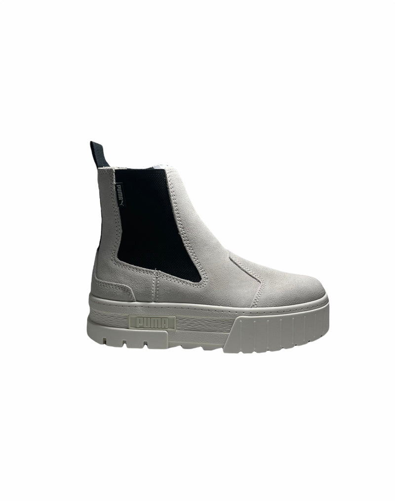 Puma Mayze Leather Chelsea Boots - White 38282902