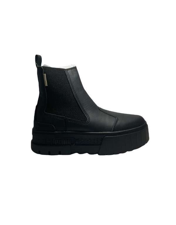 Puma Mayze Leather Chelsea Boots - Black 38165101