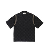 Honor The Gift JAZZ CHECKERED BUTTON UP - BLACK